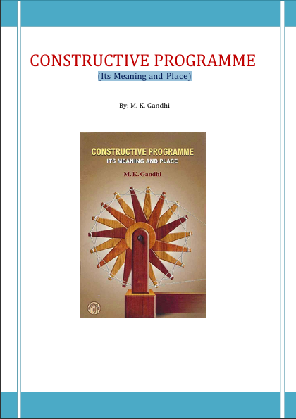 Constructive Programme:Its Meaning and Place, Language - English